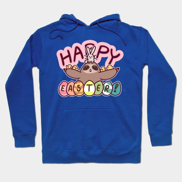 Happy Easter Sloth Hoodie by saradaboru